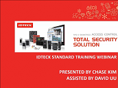 IDTECK Webinar Technical Training [Apr. 26-27] [Installation & Initial Setting]